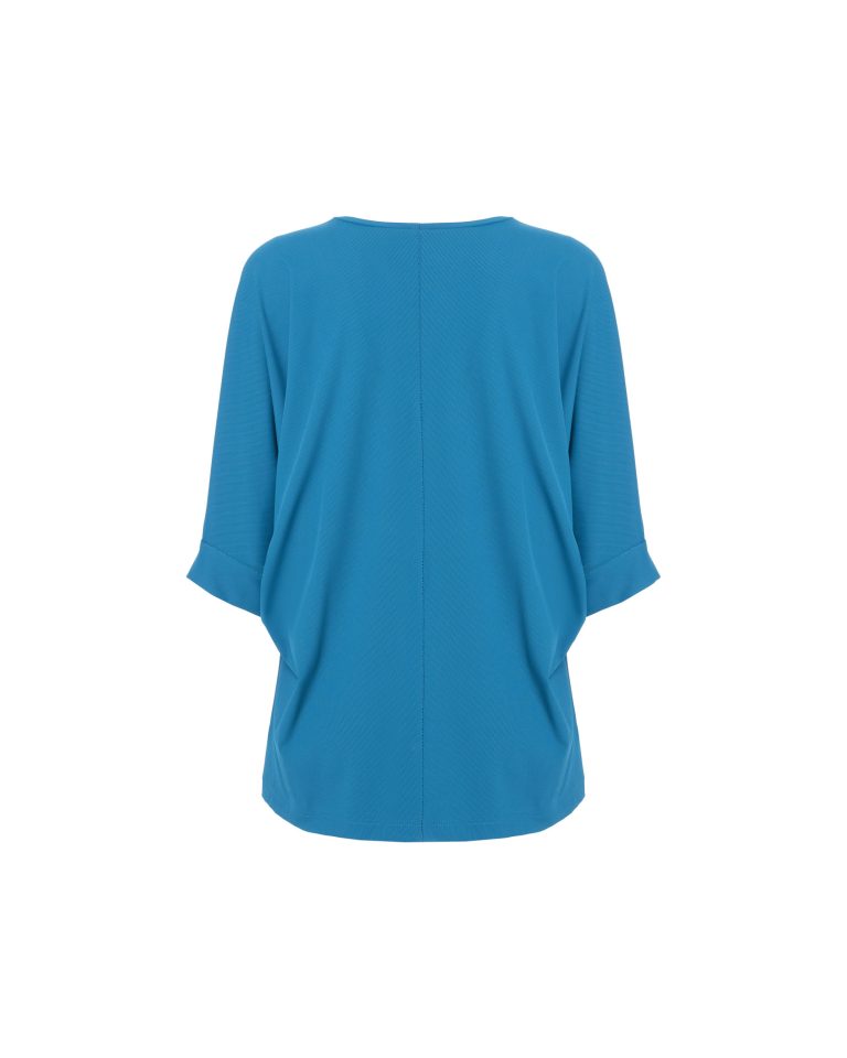 T-shirt kimono ceruleo - immagine 3