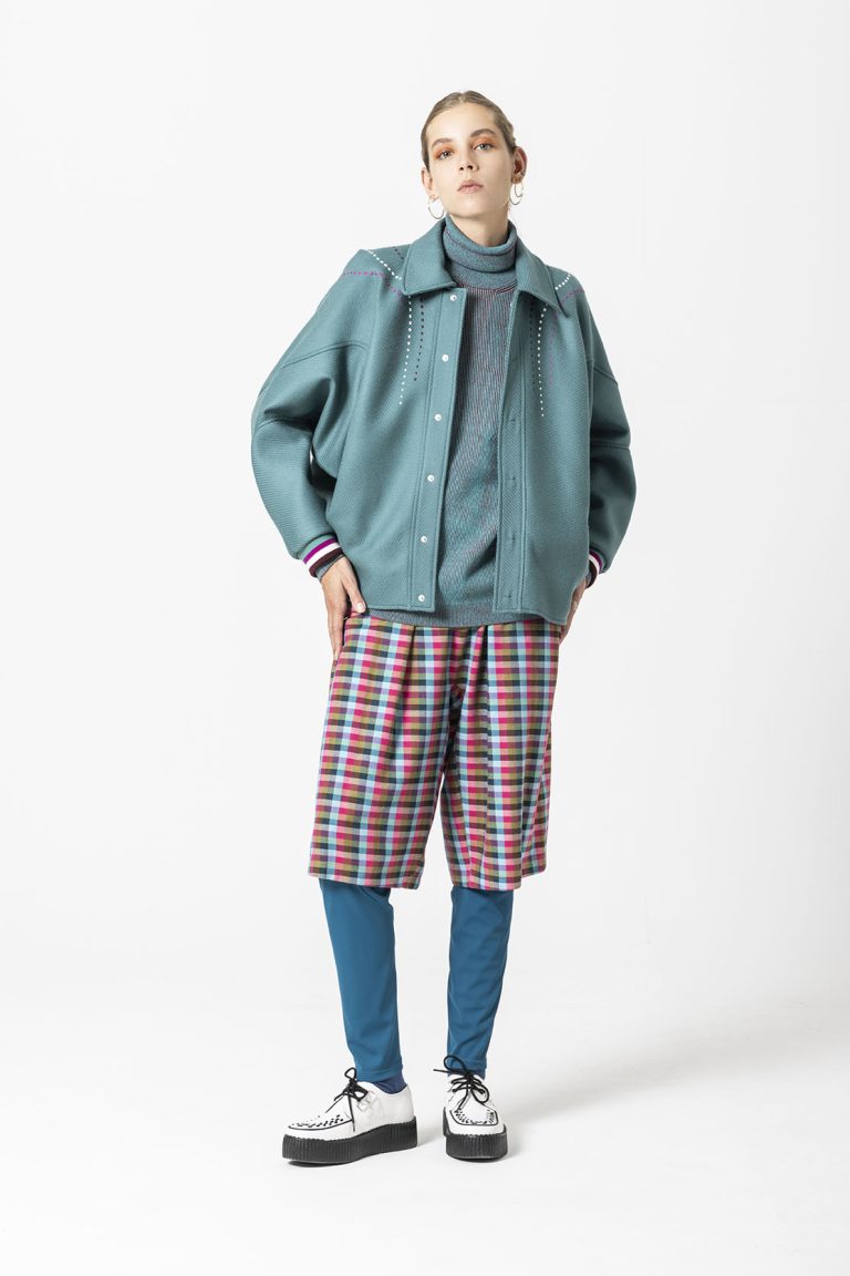 Bermuda loose a quadri - immagine 4