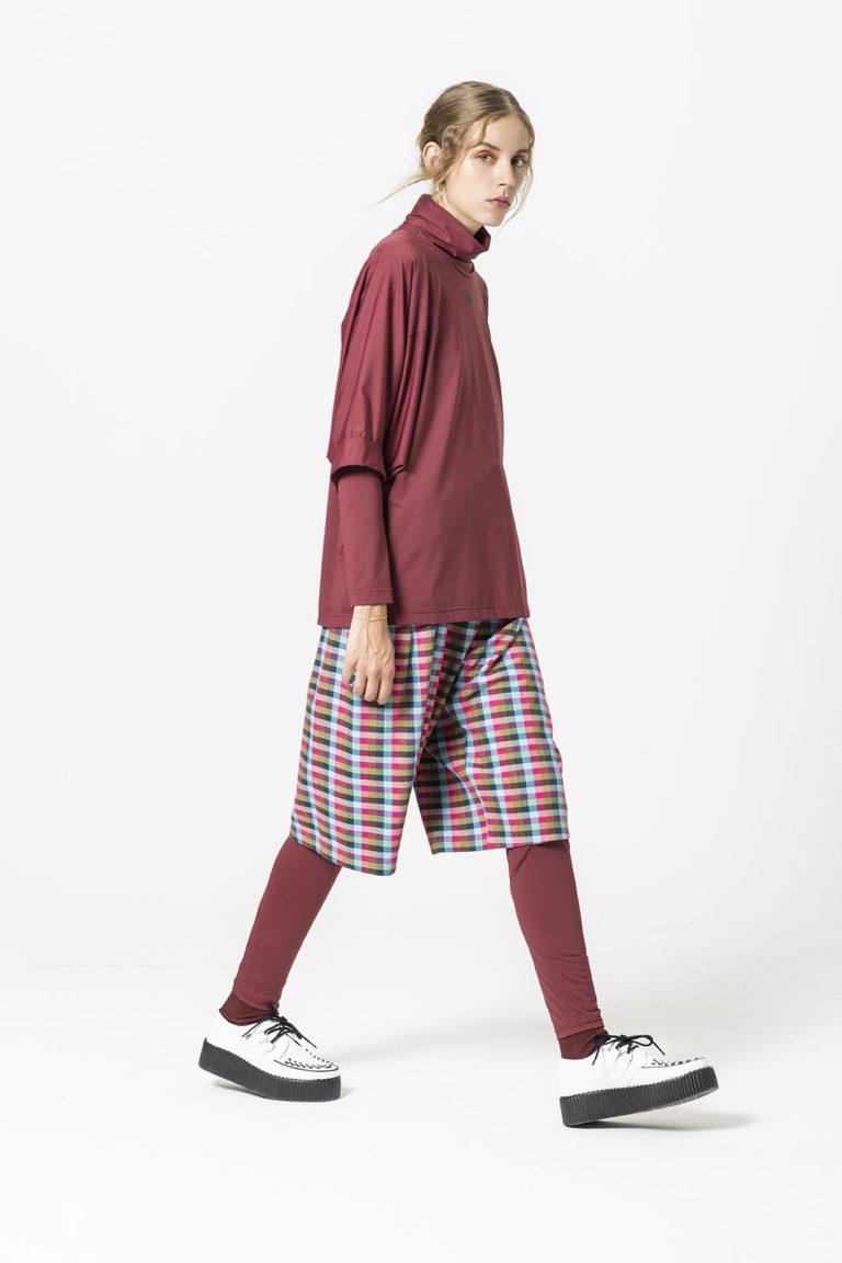 T-shirt kimono bordeaux - immagine 6