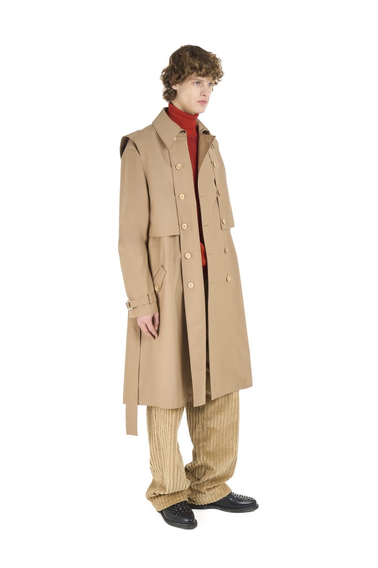 Trench in lana impermeabile - immagine 4