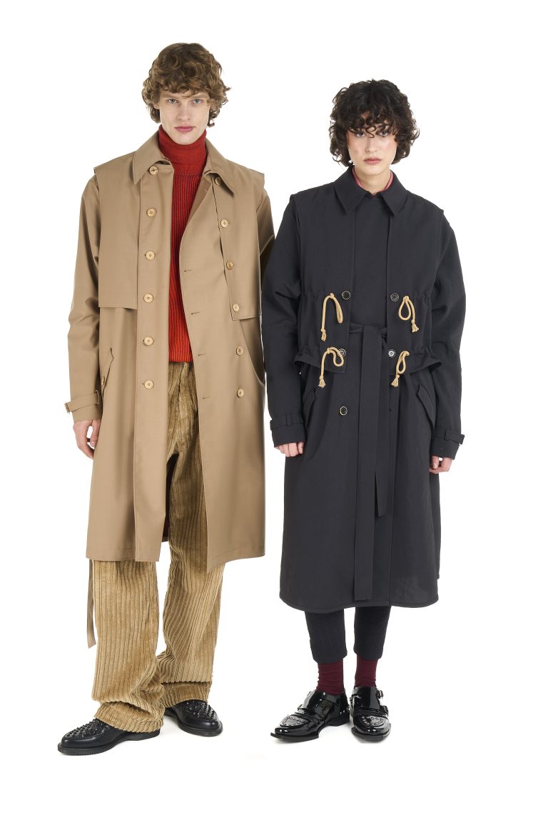 Trench in lana impermeabile - immagine 2