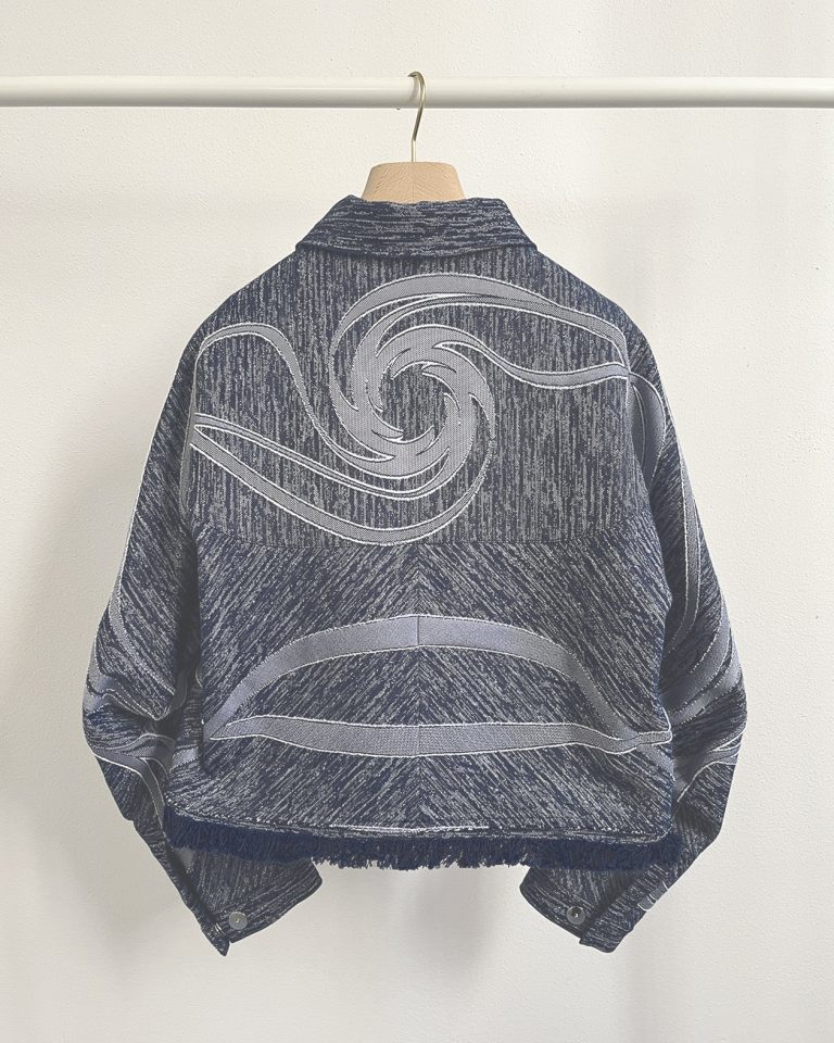 Giubbotto in cotone Gots jacquard - immagine 3