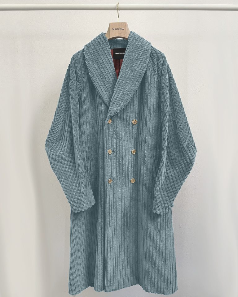 Cappotto doppiopetto in velluto