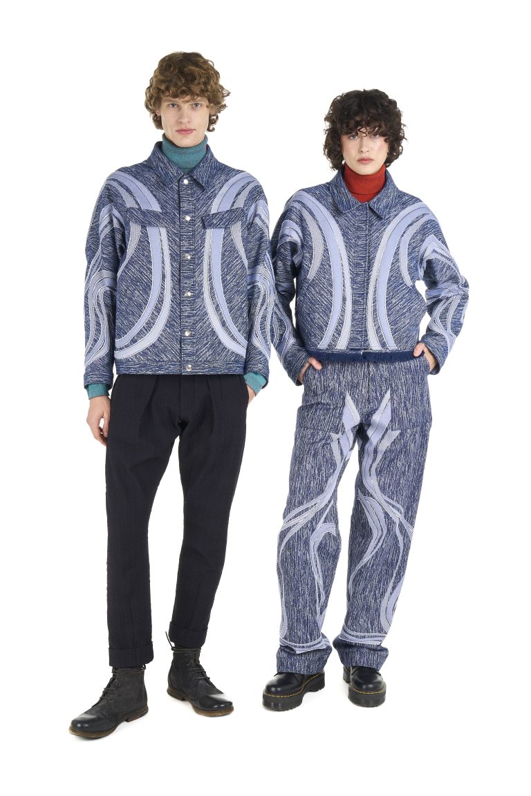 Giubbotto in cotone Gots jacquard - immagine 4