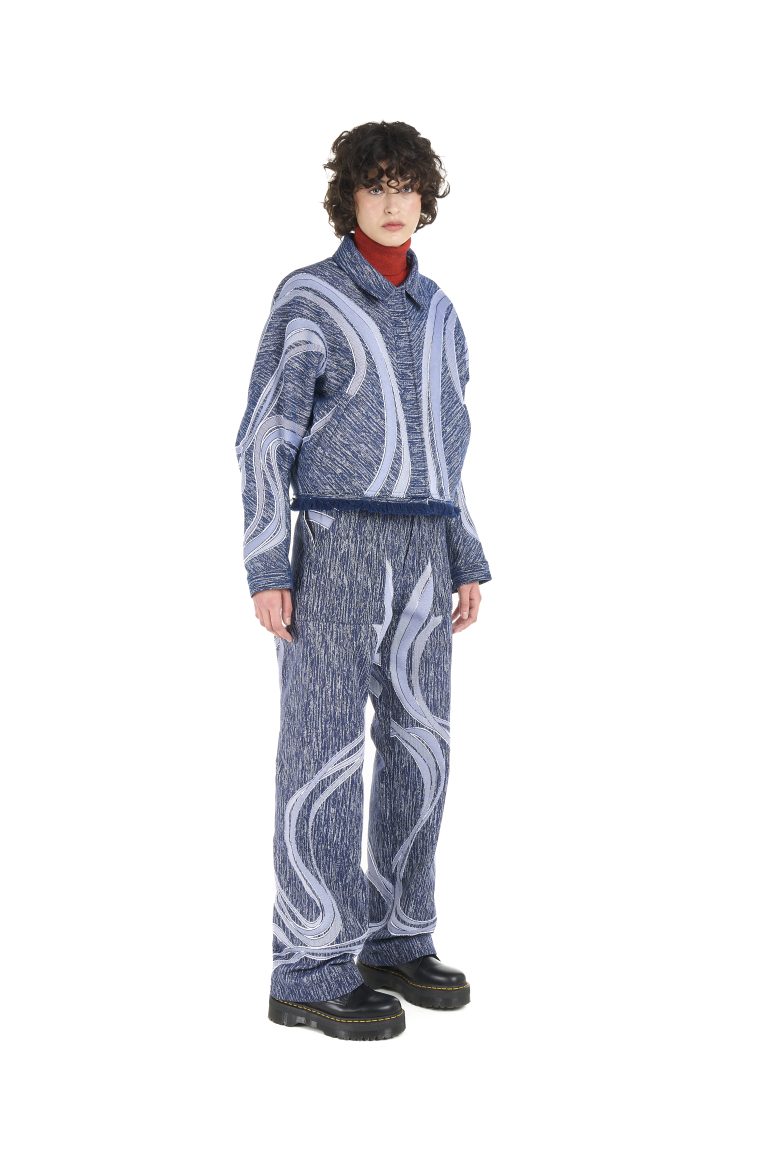 Pantalone baggy jacquard - immagine 2